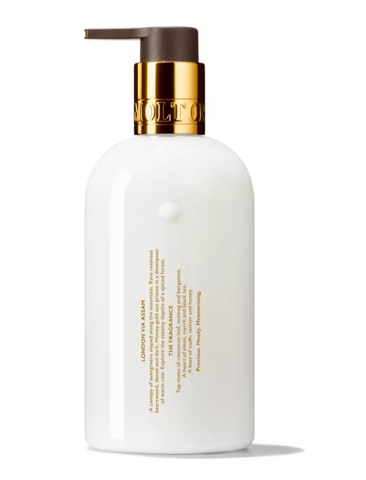 Molton Brown Mesmerising Oudh Accord & Gold Lozione Mani 300 ml - Idratante e Nutriente con Note di Oudh, Elemi e Miele