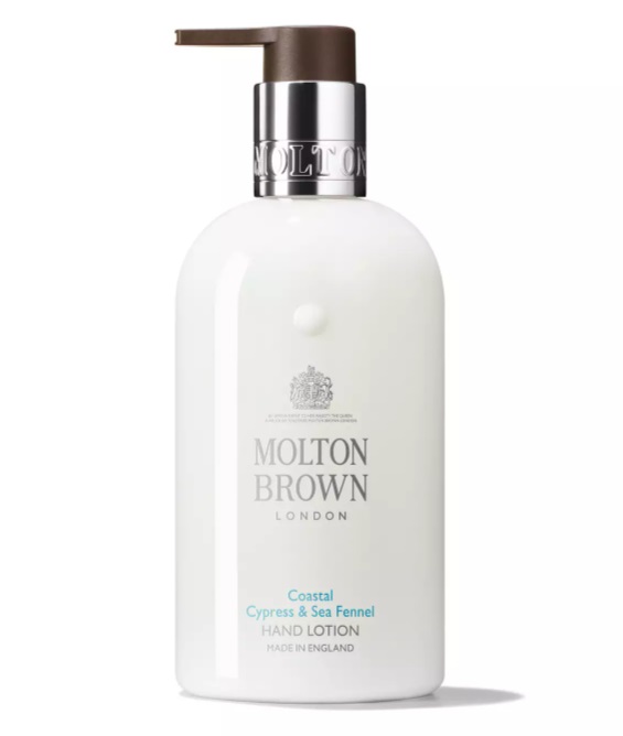 Molton Brown Coastal Cypress & Sea Fennel Lozione Mani Profumata 300 ml - Idratazione con Note Marine e Cipresso Salato