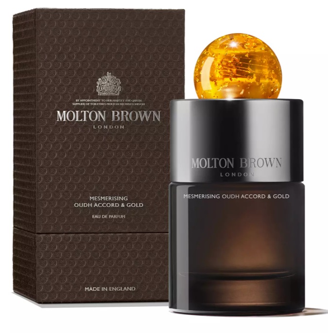 Molton Brown Mesmerising Oudh Accord & Gold Eau de Parfum Unisex 100ml - Note di Zafferano, Tè Nero, Vaniglia e Oud