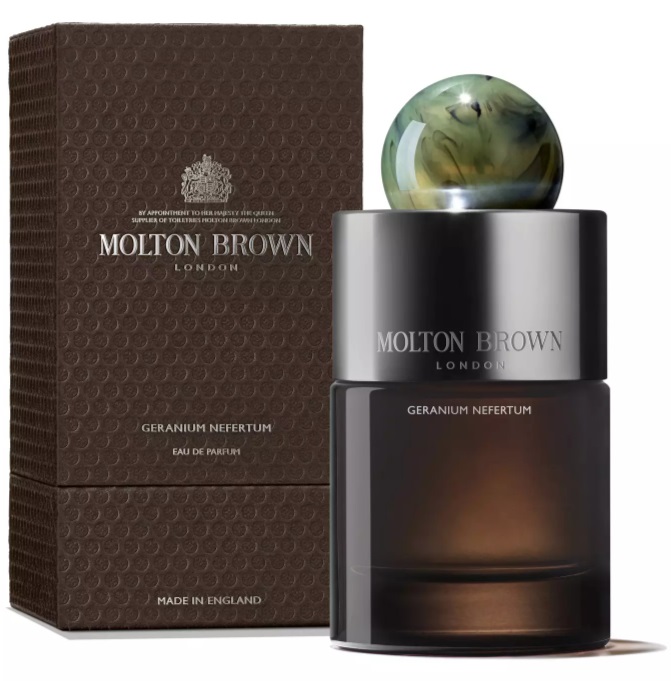 Molton Brown Geranium Nefertum Eau de Parfum 100 ml - Note di Fico, Bergamotto, Geranio e Sandalo, Flacone Elegante