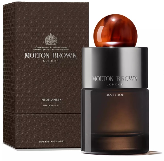 Molton Brown Neon Amber Eau de Parfum Unisex 100ml - Fragranza Ambrata con Bergamotto, Fava Tonka e Ambra