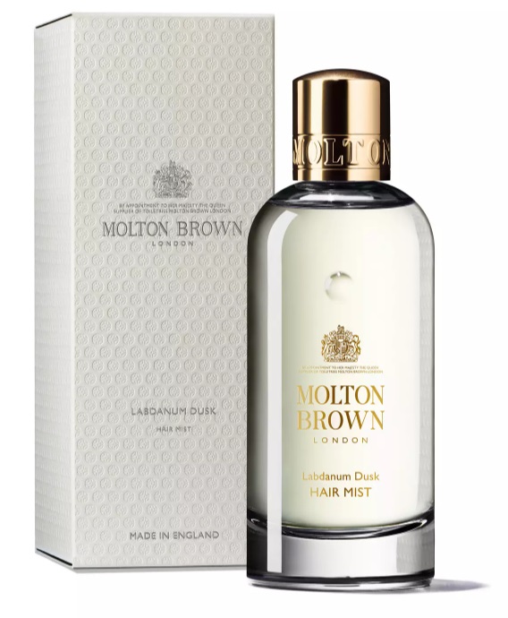 Molton Brown Labdanum Dusk Hair Mist 100 ml - Spray profumato per capelli con note di cedro, labdano e oudh