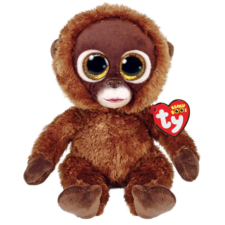 TY Beanie Boo's Sciessie - Peluche Scimmia 15 cm Morbido con Occhi Scintillanti