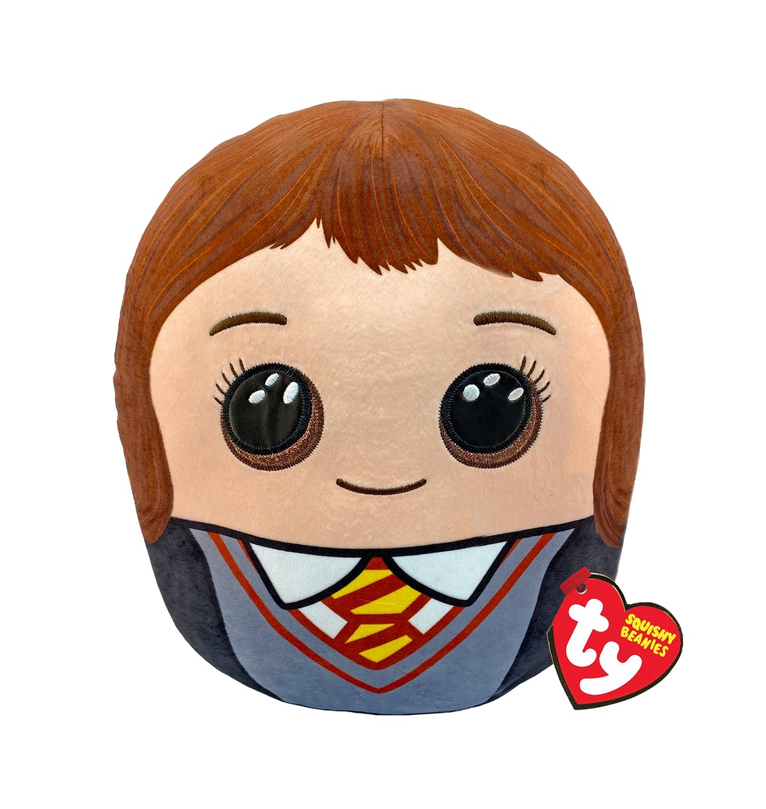 TY Hermione Granger Giocattolo di Peluche Squish-A-Boo 20 cm - Morbido e Ricamato, Ideale per Coccole e Collezioni