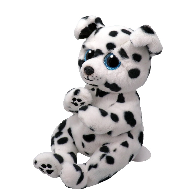 Ty Beanie Bellies Rowdy il Dalmata Peluche 20 cm con Occhioni Azzurri Glitter e Pancino Morbido