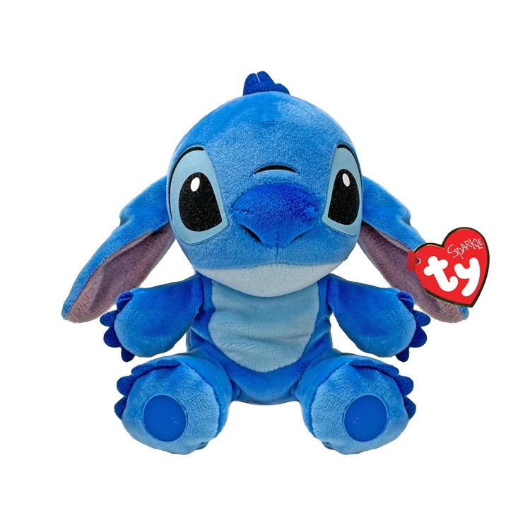 TY Disney Stitch - Peluche Morbido da Collezionare 20cm con Orecchie Grandi