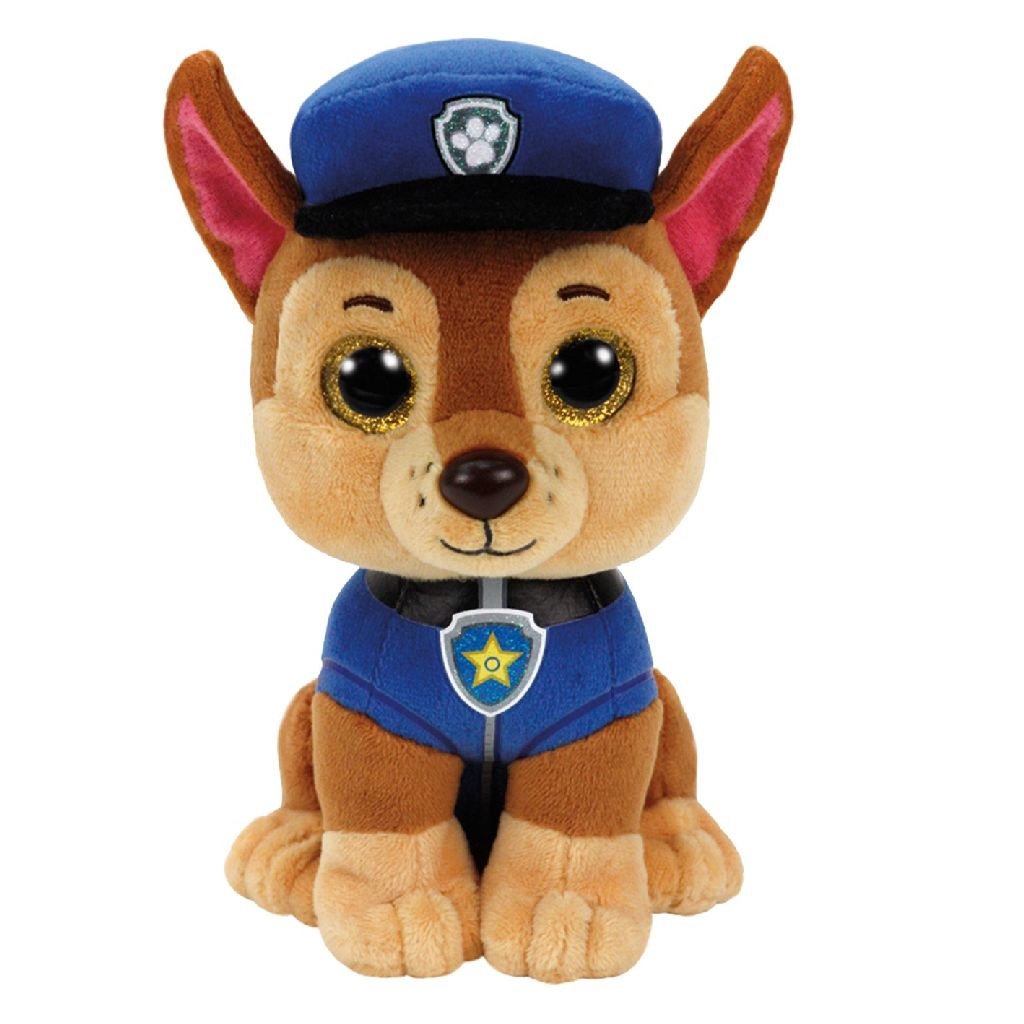 TY Paw Patrol Chase - Peluche di alta qualità, 24 cm
