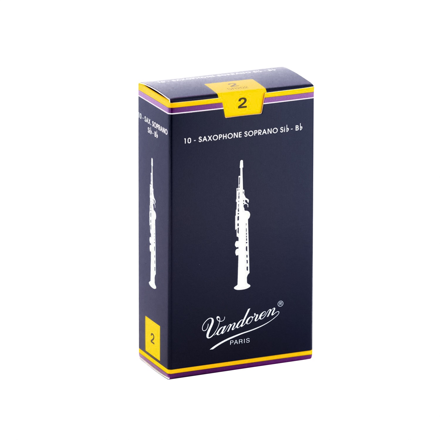 Vandoren SR202 Ancia per Sassofono Soprano Tradizionale Forza 2 - Confezione da 10