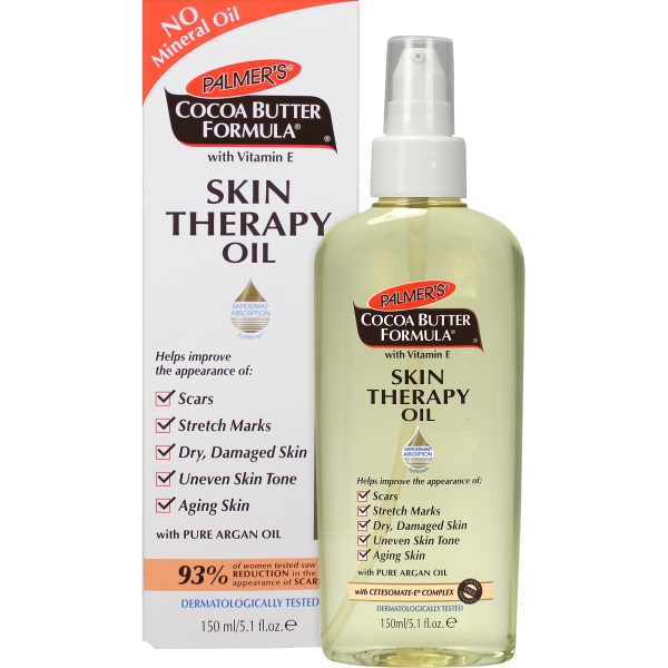 Palmer's Skin Therapy Oil con Burro di Cacao e Vitamina E - 150 ml, Olio per il Corpo Idratante e Rigenerante