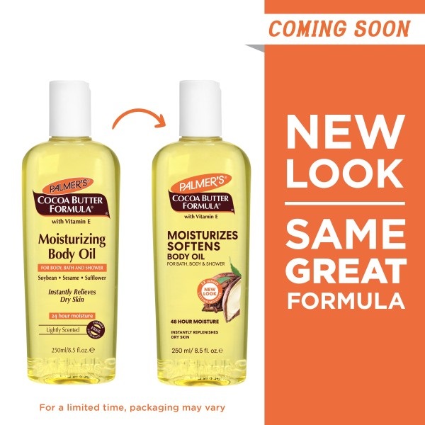 Palmer's Cocoa Butter Formula Olio Corpo Idratante 250 ml con Burro di Cacao e Vitamina E