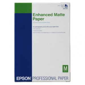 Epson Enhanced Matte Paper A3 - 100 Fogli, Opaco, 260 µm, 192 g/m²