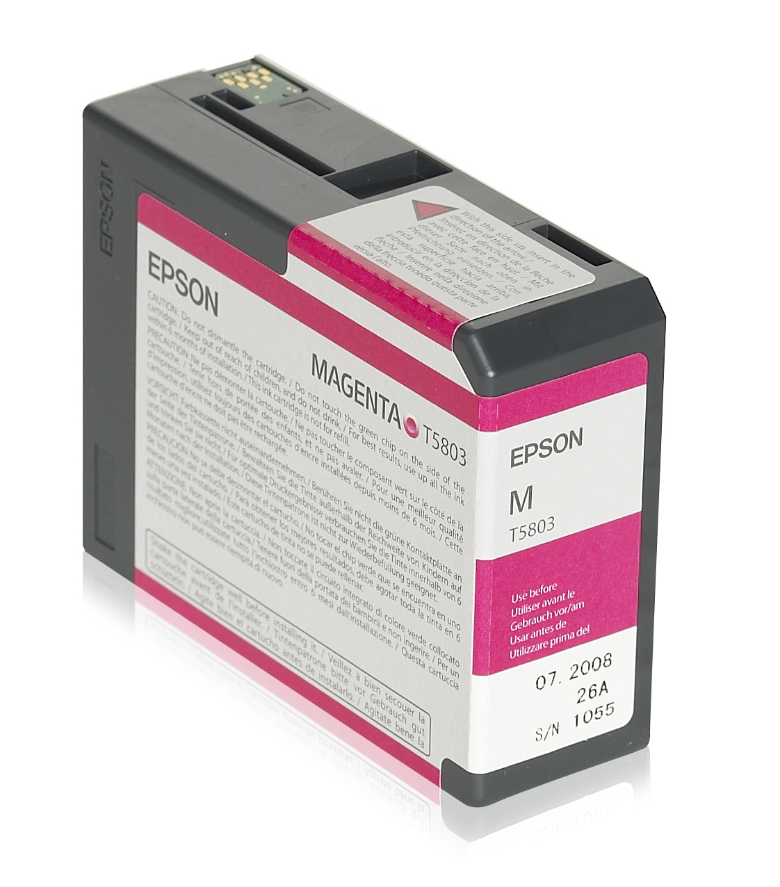 Epson Cartuccia d'Inchiostro Magenta UltraChrome K3 80ml - C13T580300 / T5803, Compatibile con Stylus Pro 3800/3880