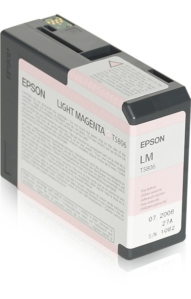 Epson Cartuccia Magenta Chiaro 80ml - Inchiostro a Base di Pigmento - Compatibile con Stylus Pro 3800/3880 - C13T580600