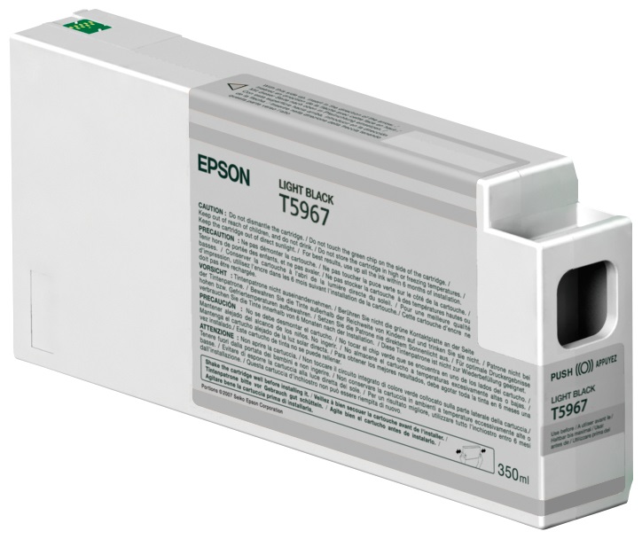 Epson Cartuccia d'Inchiostro Lightblack C13T596700 T5967 - 350ml, Inchiostro a Base di Pigmento, Compatibile con Stylus Pro 7900/9900/7700/7890/9890