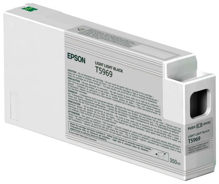 Epson Cartuccia d'Inchiostro Nero Light Light C13T596900 T5969 - 350ml - Inchiostro a Base di Pigmento