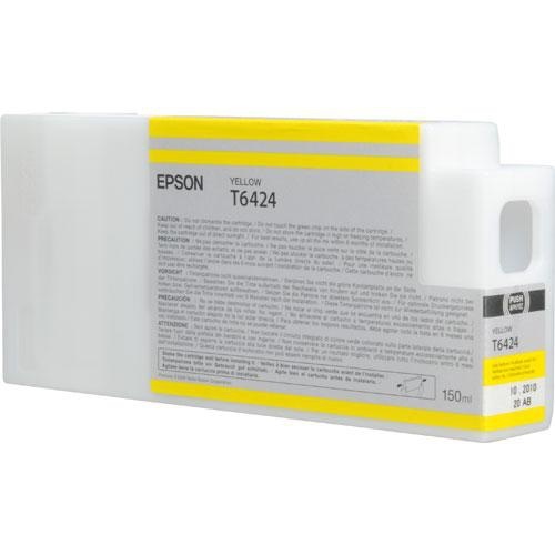 Epson Tanica Giallo T6424 - Inchiostro a base di pigmento, 150 ml, Compatibile con Stylus Pro 7700/7890/7900