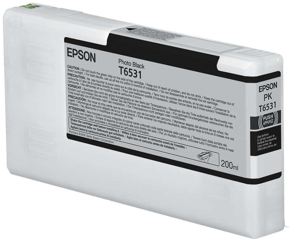 Epson Cartuccia d'Inchiostro Nero Foto C13T653100 T6531 - 200 ml - Compatibile con Stylus Pro 4900