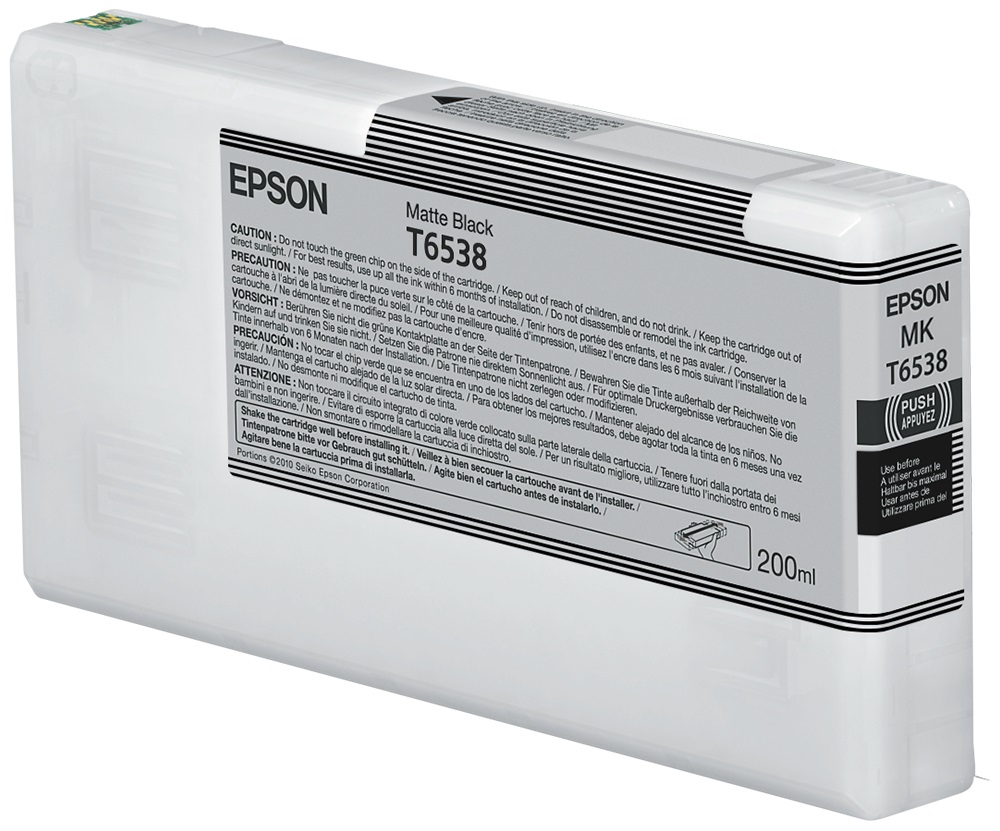 Epson C13T653800 Cartuccia d'inchiostro Nero-Matte 200 ml per Stylus Pro 4900