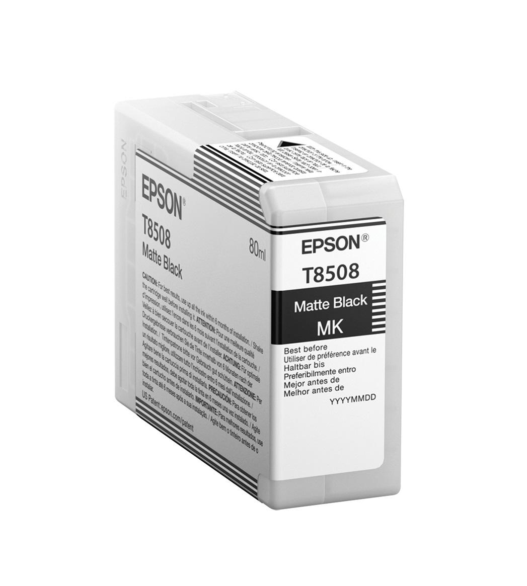 Epson Cartuccia d'Inchiostro Originale Nero Opaco T8508 80ml per SureColor SC-P800