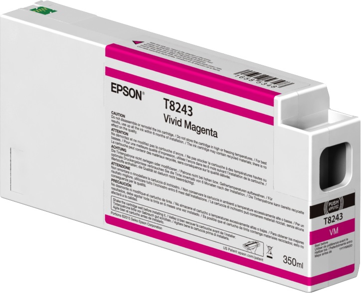 Epson Cartuccia Stampante Vivid Magenta T8243 UltraChrome HDX - 350ml
