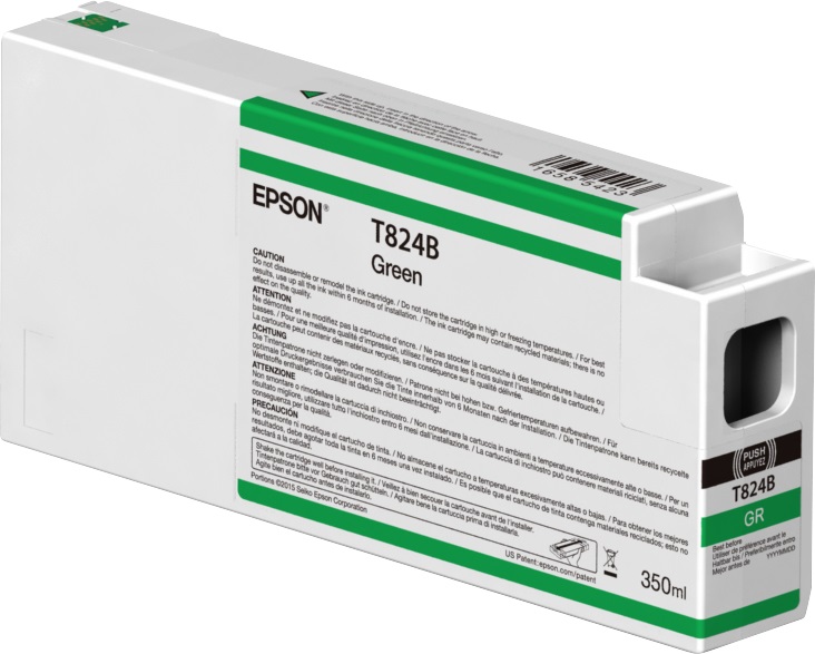 Epson Cartuccia di Inchiostro Verde C13T824B00 / T824B - 350ml per Plotter SureColor SC-P6000