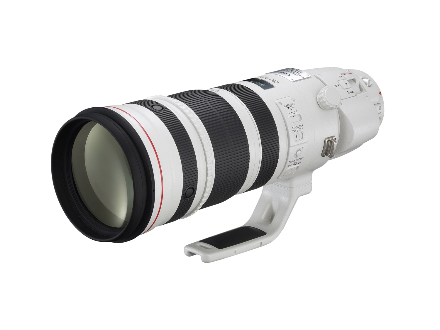 Canon EF 200-400mm f/4L IS USM Extender 1.4X SLR Teleobiettivo Bianco