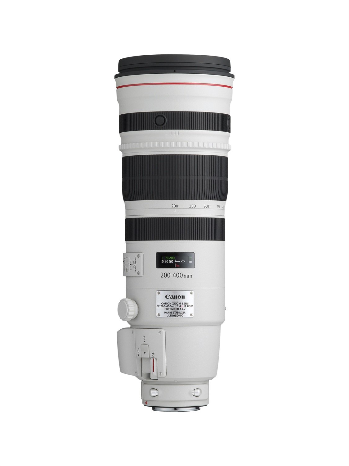 Canon EF 200-400mm f/4L IS USM Extender 1.4X SLR Teleobiettivo Bianco