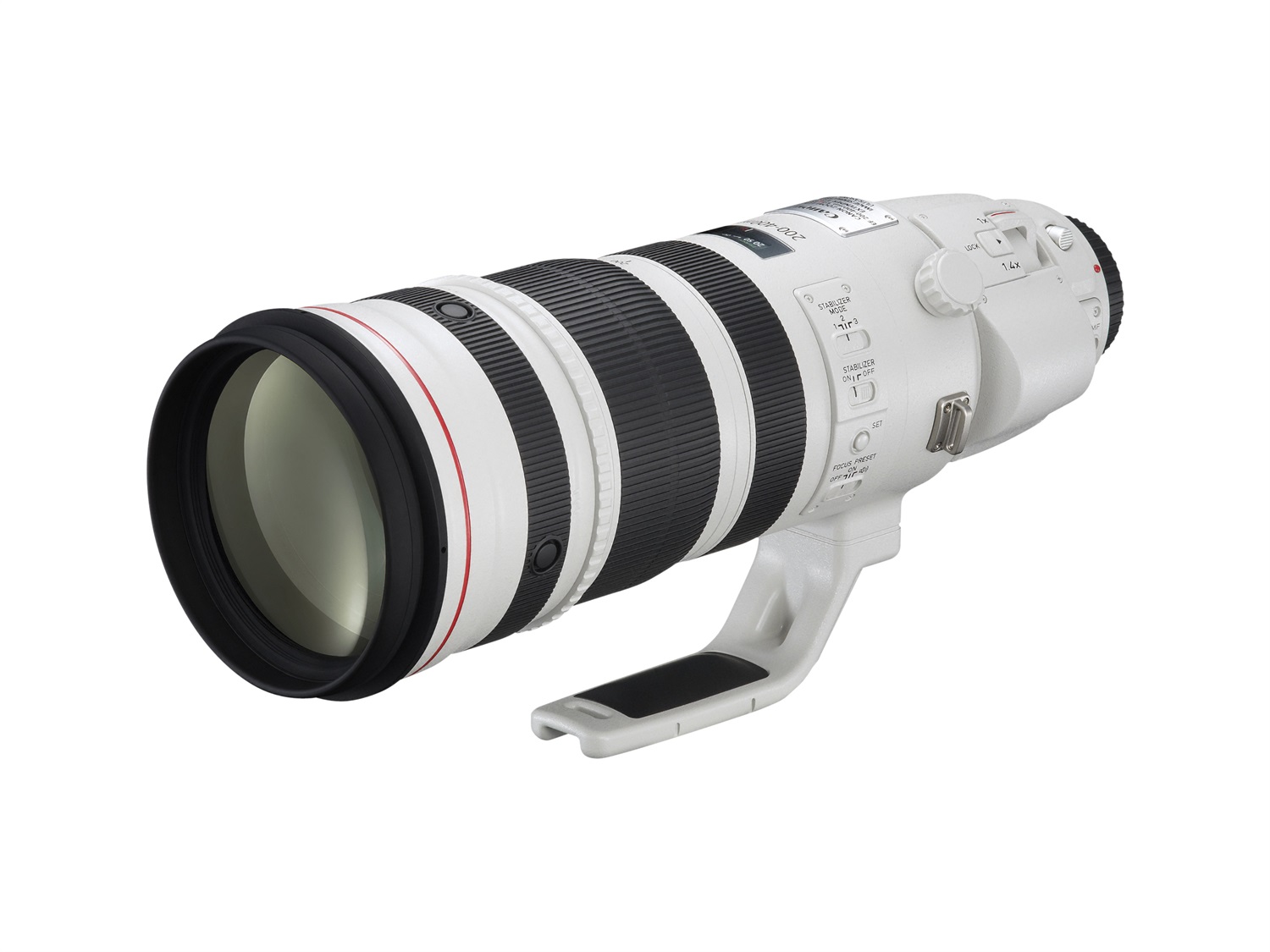 Canon EF 200-400mm f/4L IS USM Extender 1.4X SLR Teleobiettivo Bianco