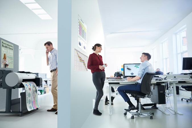 Canon 3085C004 Porta Stampante Nero per Canon imagePROGRAF TA-20 - Supporto da Pavimento