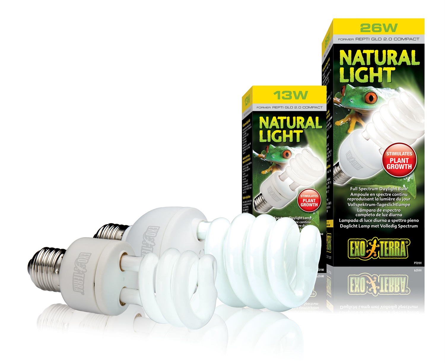 Exoterra Repti Glo 2.0 Compact Lampada per Terrari a Spettro Completo 13 W