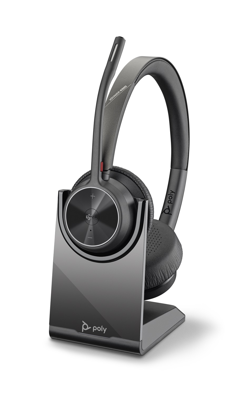 POLY Voyager 4320 Cuffie Wireless Dual-Ear (Stereo) con Microfono Bluetooth USB-A [218476-02] - Nero