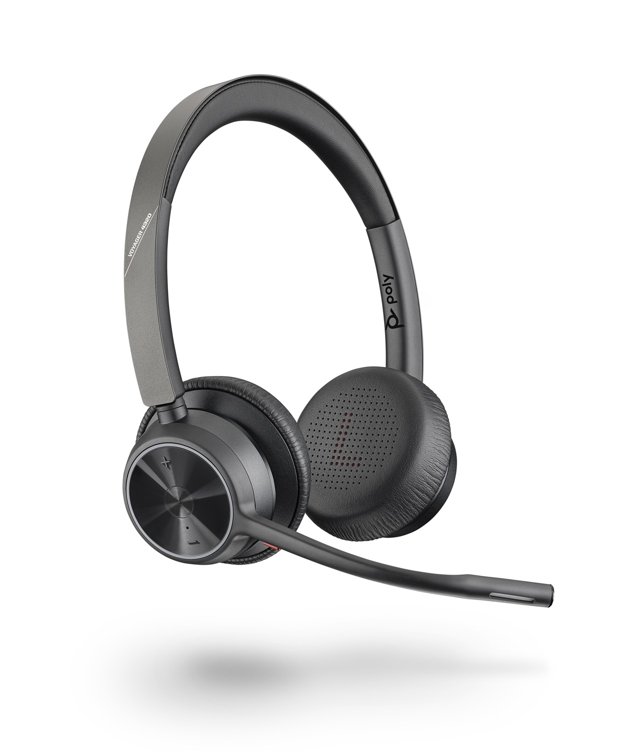 POLY 218478-01 Cuffia e Auricolare Wireless A Padiglione per Ufficio con USB tipo-C e Bluetooth, Microfono Dual con Cancellazione del Rumore