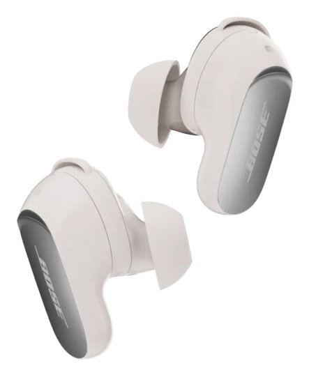Bose QuietComfort Ultra Auricolari Bluetooth Wireless 2ª Gen con Cancellazione del Rumore, Autonomia Fino a 6h, Certificazione IPX4, Audio Immersivo e Bassi Profondi - Bianco Fumo
