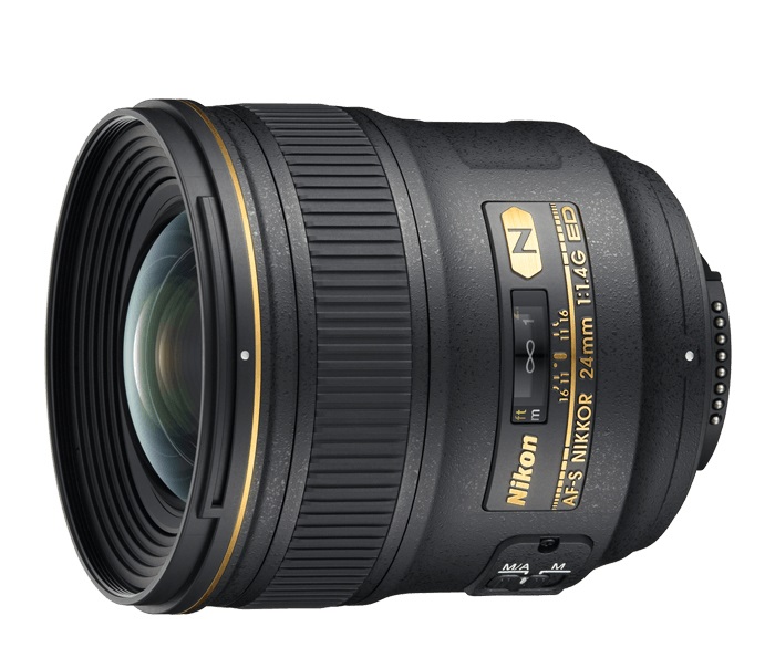 Nikon AF-S NIKKOR 24mm f/1.4G ED - Obiettivo grandangolare professionale con apertura ultra veloce e garanzia Nital 4 anni