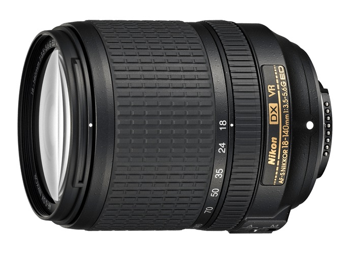 Nikon AF-S DX NIKKOR 18-140mm f/3.5-5.6G ED VR - Obiettivo zoom 7,8x in formato DX, compatibile SLR, Nero