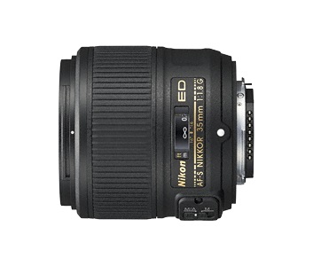 Nikon AF-S Nikkor 35mm f/1.8G ED Obiettivo per Fotocamera Nero - Apertura f/1.8, Design con Lenti ED ed Asferiche