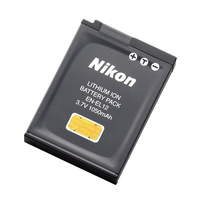 Nikon Batteria Ricaricabile EN-EL12 agli Ioni di Litio 1050 mAh per Coolpix