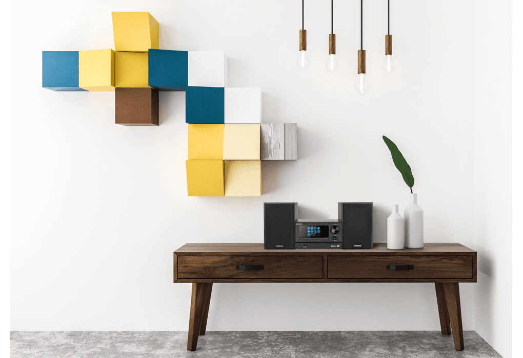 Kenwood M-7000S Sistema Micro HiFi Stereo 30 W Nero con Bluetooth, Wi-Fi, Lettore CD, DAB e Funzione Radiosveglia