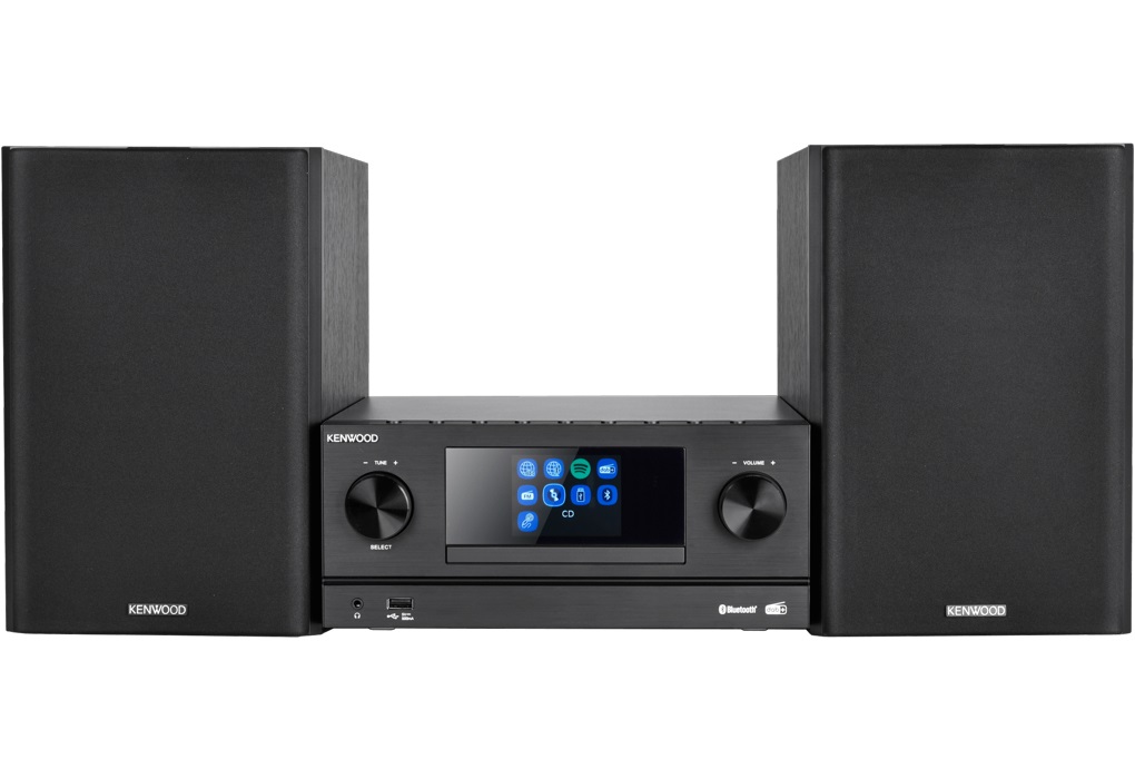Kenwood M-9000S Sistema Micro HiFi Stereo 50 W Nero con Bluetooth, DAB , Lettore CD, USB e Funzione Radiosveglia