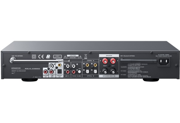 Kenwood KR-W8000SCD-B Ricevitore Hi-Fi Smart con Lettore CD, Amplificatore DSP 2x30W RMS, Wi-Fi, Bluetooth, DAB , FM RDS, Internet Radio, Spotify, Subwoofer Pre-out, Nero