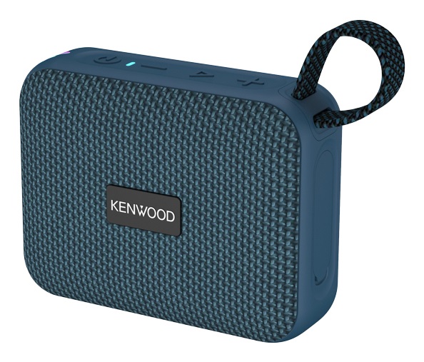 Kenwood AS-60BT-A Speaker Bluetooth Portatile 5W con TWS Stereo, Impermeabile IPX7, Effetto LED e Batteria fino a 8,5h - Blu