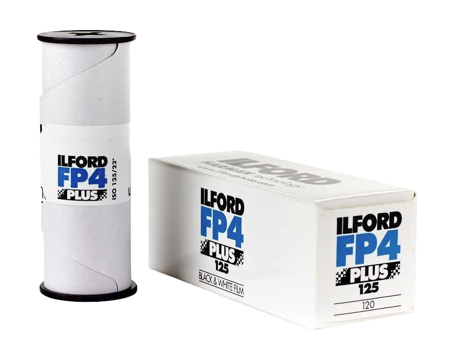 Ilford FP4 PLUS Pellicola in Bianco e Nero 120 - ISO 125, Confezione da 5 Rotoli, Grana Fine e Elevata Nitidezza