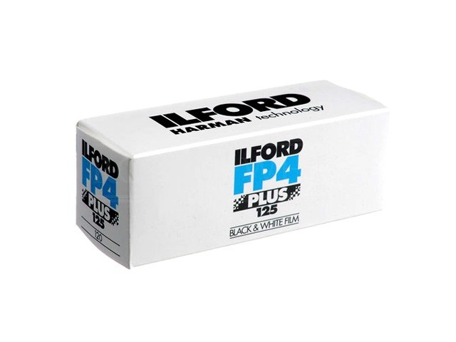 Ilford FP4 PLUS Pellicola in Bianco e Nero 120 - ISO 125, Confezione da 5 Rotoli, Grana Fine e Elevata Nitidezza