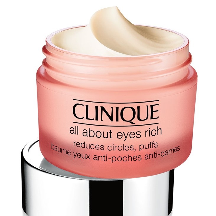 Clinique All About Eyes Rich 30ml - Crema Superidratante per Contorno Occhi, Riduce Occhiaie e Gonfiori, Stimola Collagene