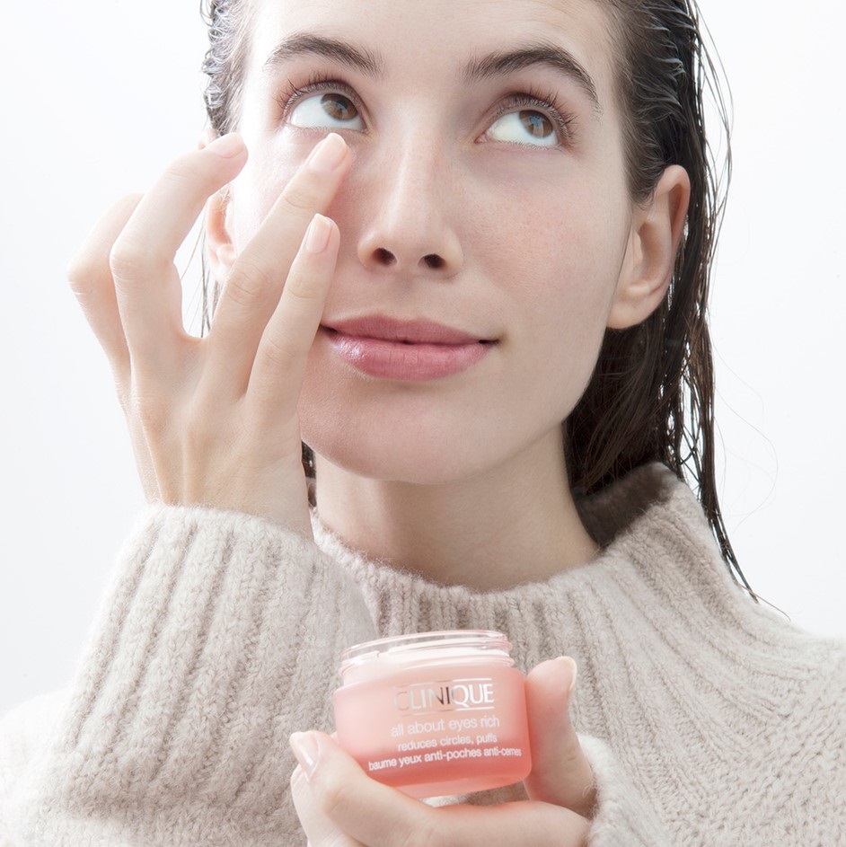 Clinique All About Eyes Rich 30ml - Crema Superidratante per Contorno Occhi, Riduce Occhiaie e Gonfiori, Stimola Collagene