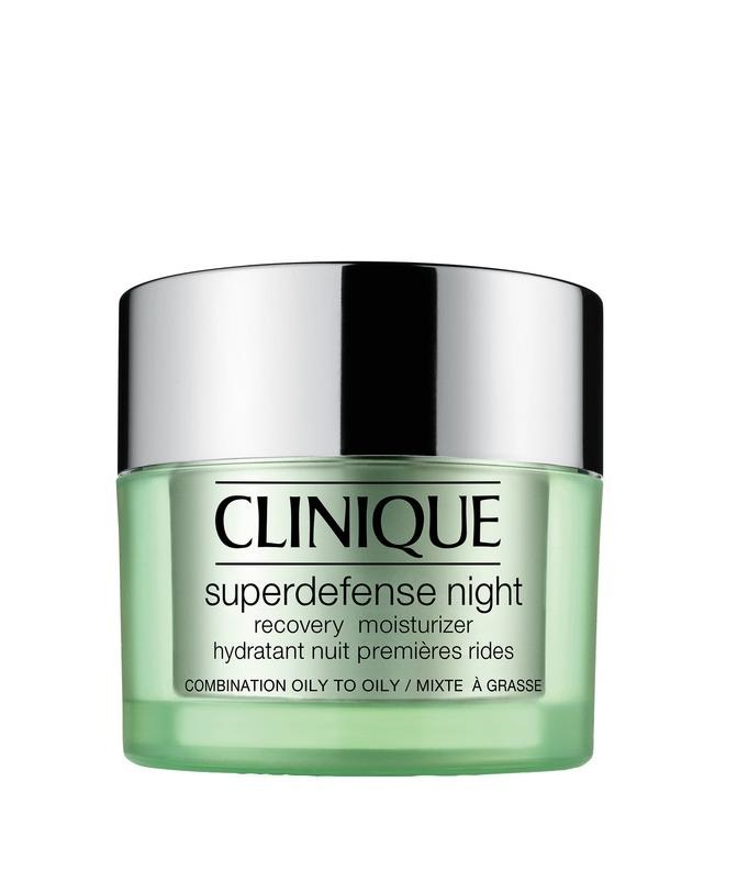 Clinique Superdefense Night Recovery Moisturizer 50 ml - Idratante Notte per Pelle Normale a Oleosa, Prevenzione Prime Rughe