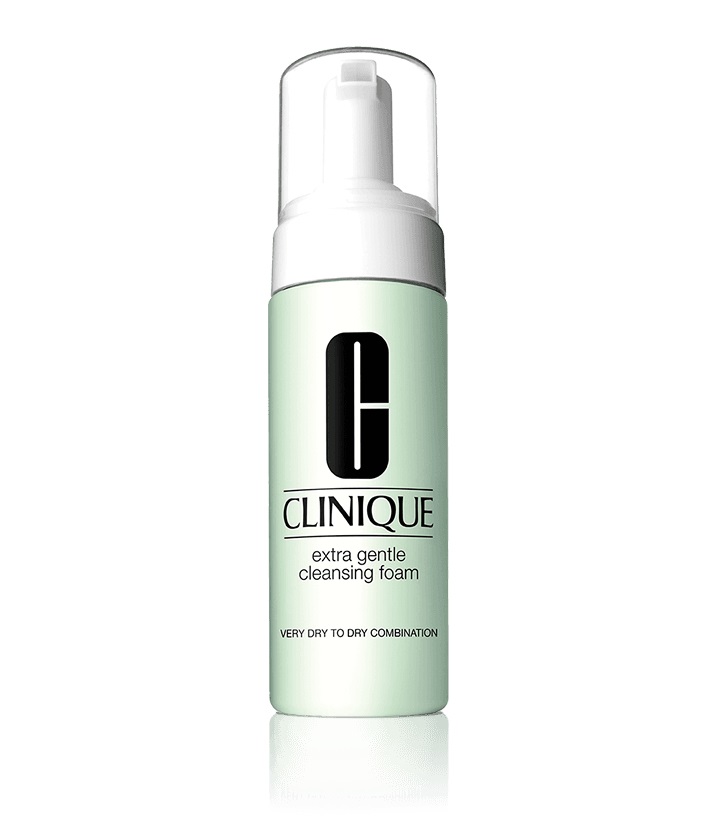 Clinique Extra Gentle Cleansing Foam 125 ml - Detergente in Schiuma per Pelli Sensibili e Aride