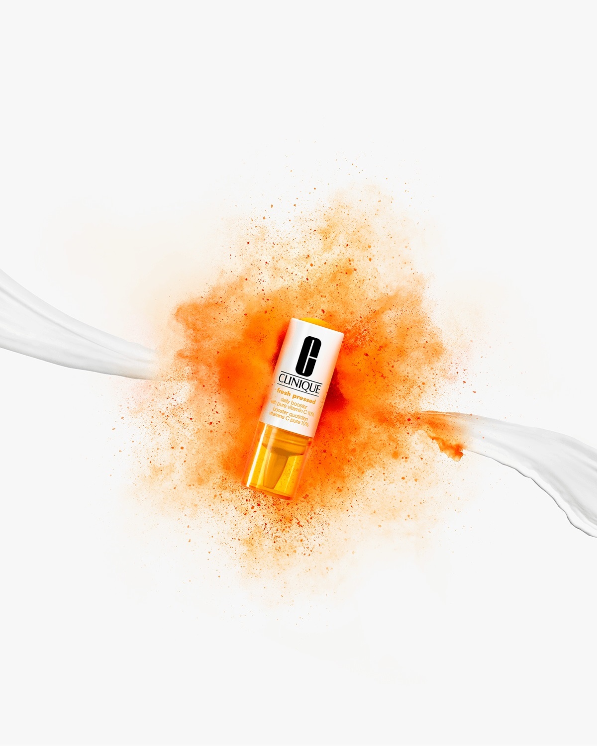 Clinique Fresh Pressed Daily Booster con Vitamina C Pura 10% - Trattamento Illuminante e Uniformante Viso 4x8,5 ml