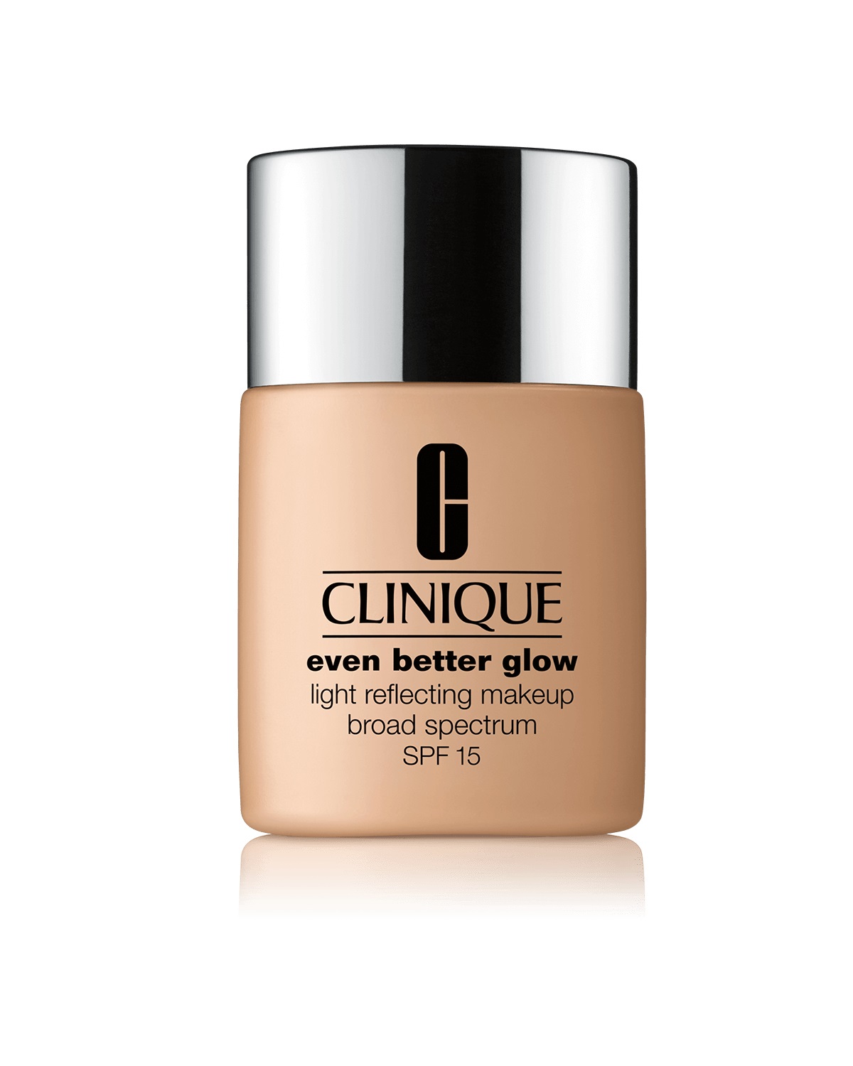 Clinique Even Better Glow Light Reflecting Makeup SPF 15, Vanilla 70 - Fondotinta Illuminante 30 ml con Copertura Leggera a Media e Effetto Luminoso