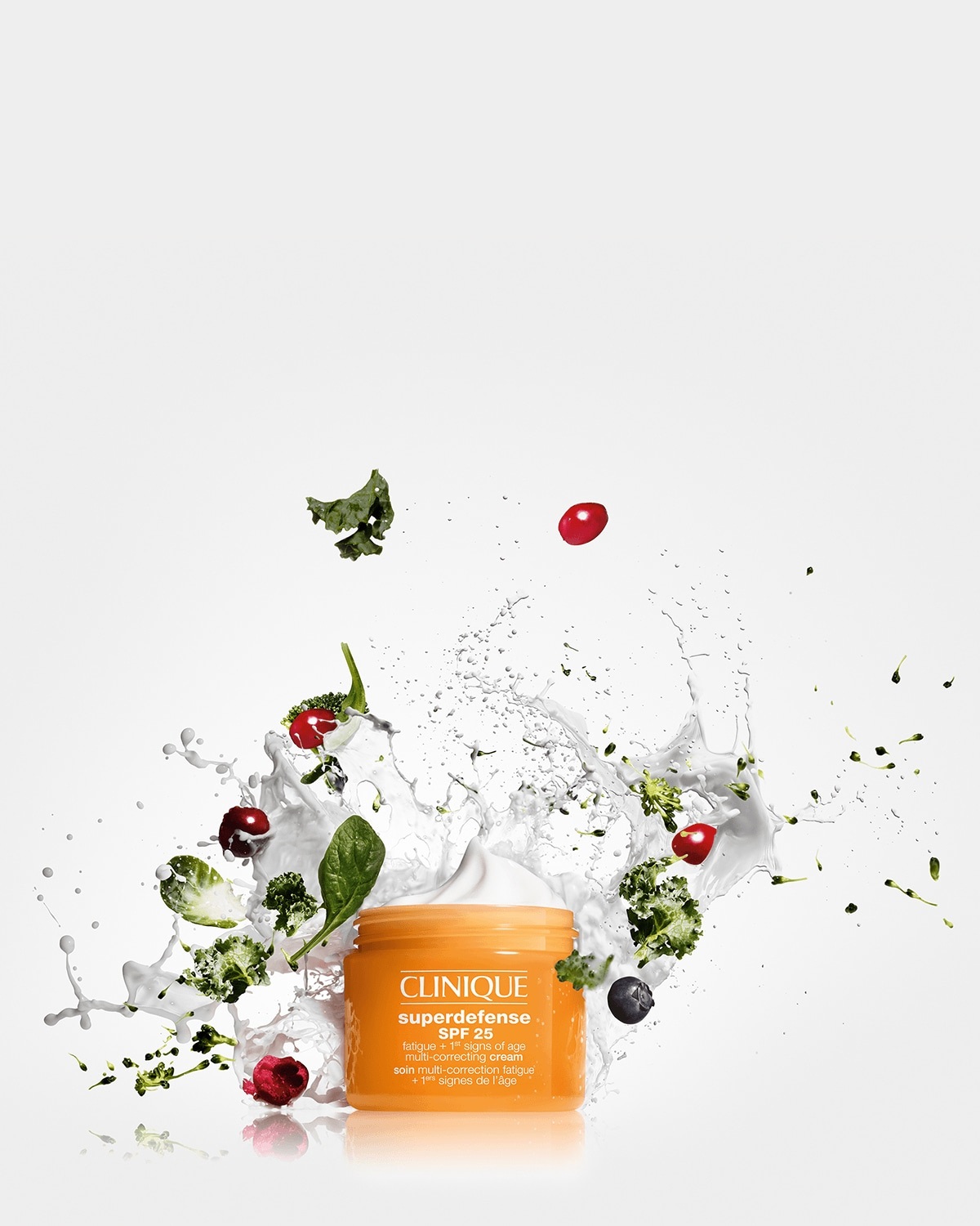 Clinique Superdefense SPF 25 Crema Multi-Correttiva Antietà Anti-Fatica per Pelli Secche e Miste, 50ml